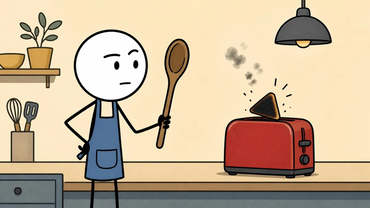 A frame from a real Magic Video render in the Stickman style