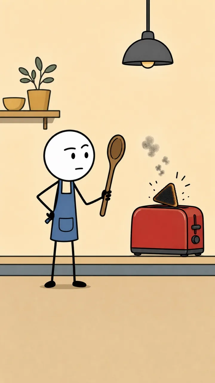 A frame from a real Short in the Stickman style