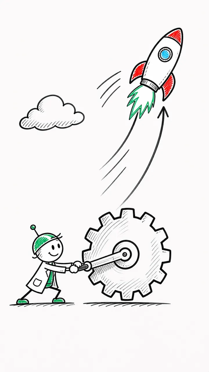 A frame from a real Short in the Whiteboard Explainer style