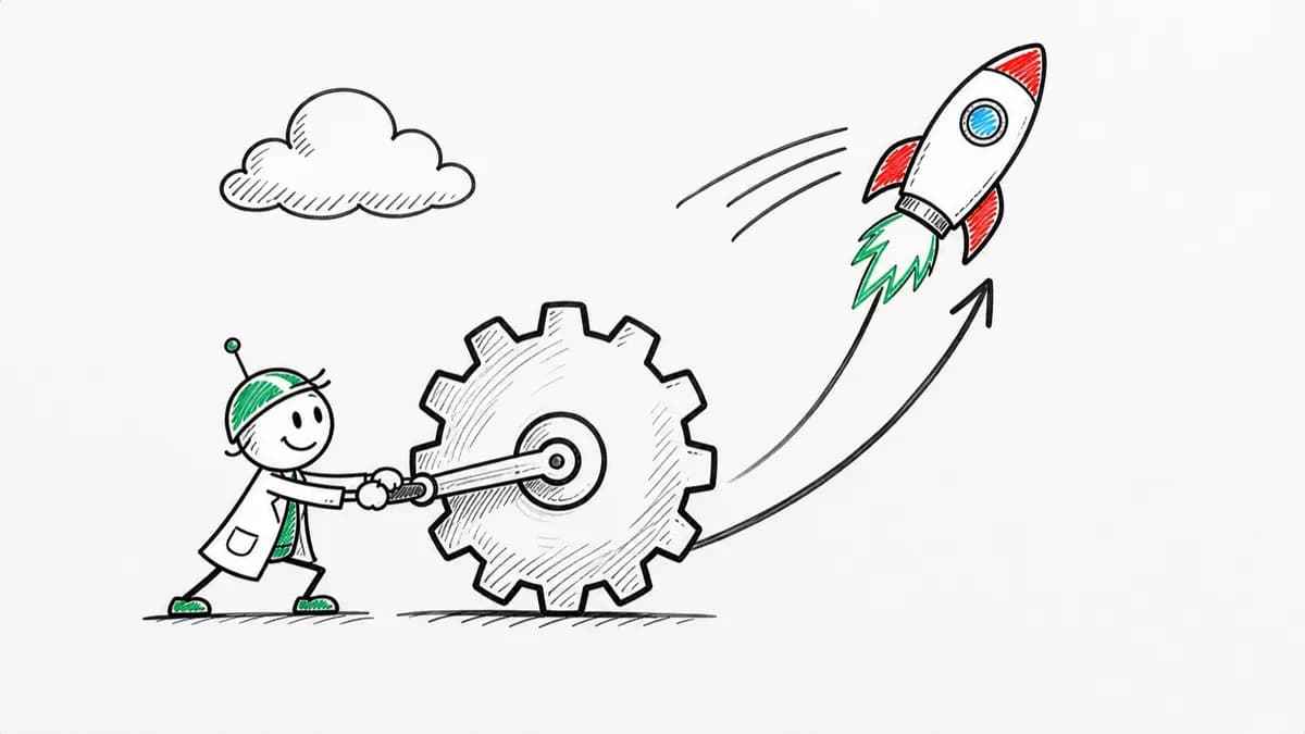A frame from a real Magic Video render in the Whiteboard Explainer style