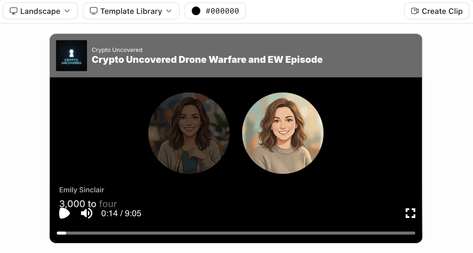 The Jellypod studio showing a training video's script, narration, and generated scenes in one project