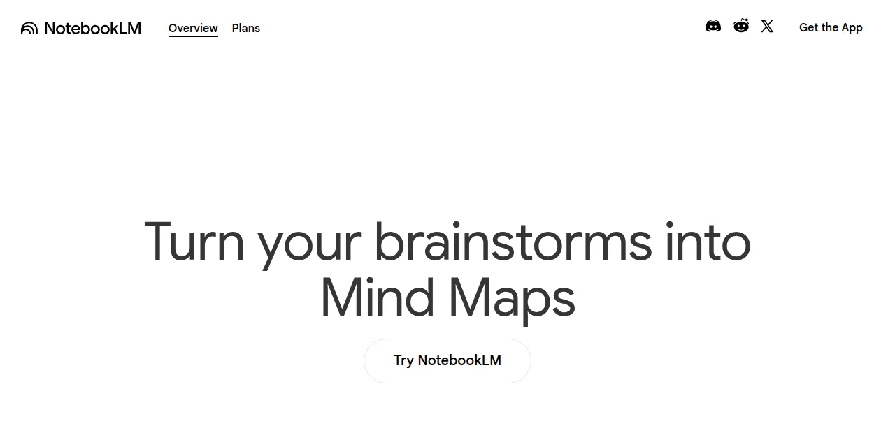 Google NotebookLM product page