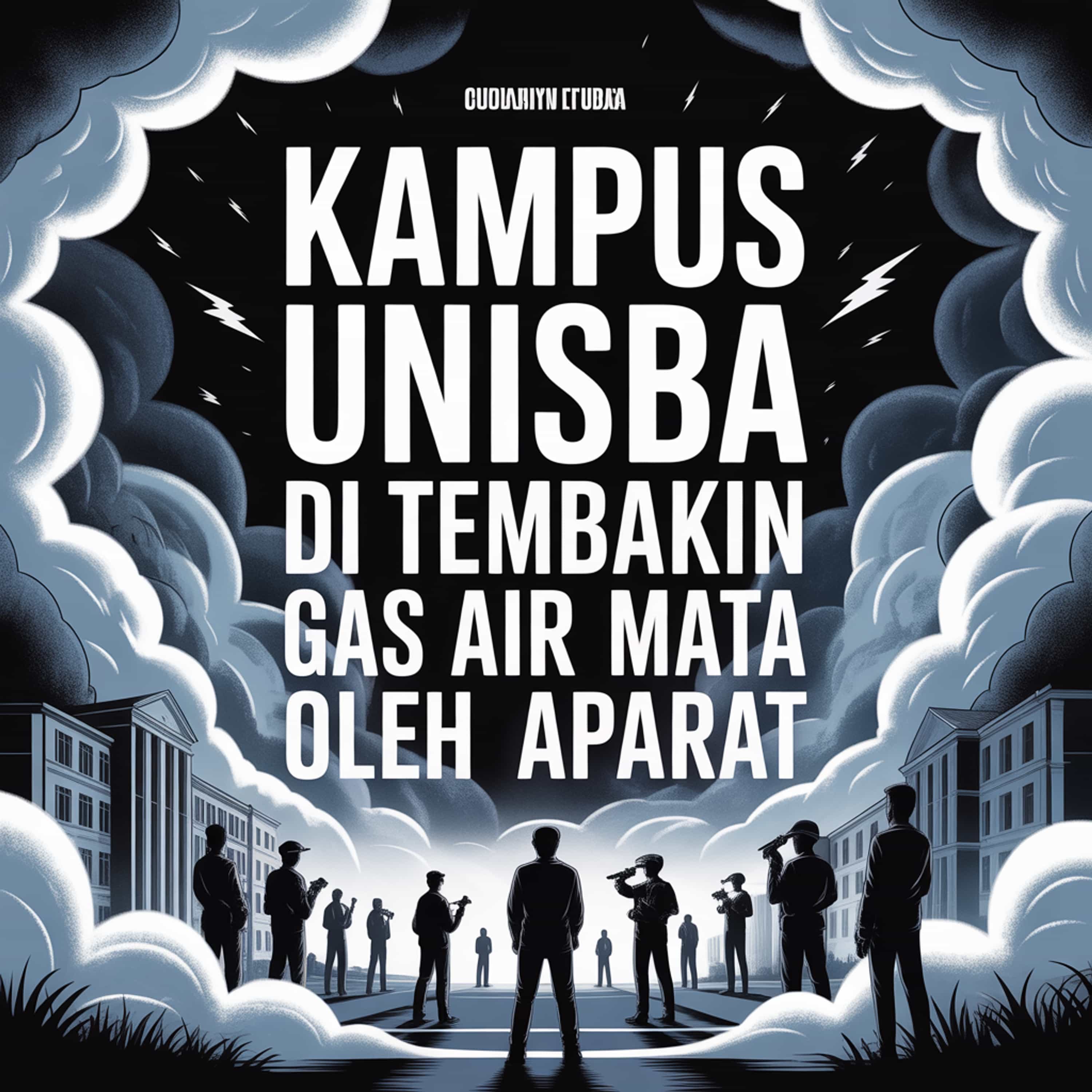 KAMPUS UNISBA DI TEMBAKIN GAS AIR MATA OLEH APARAT