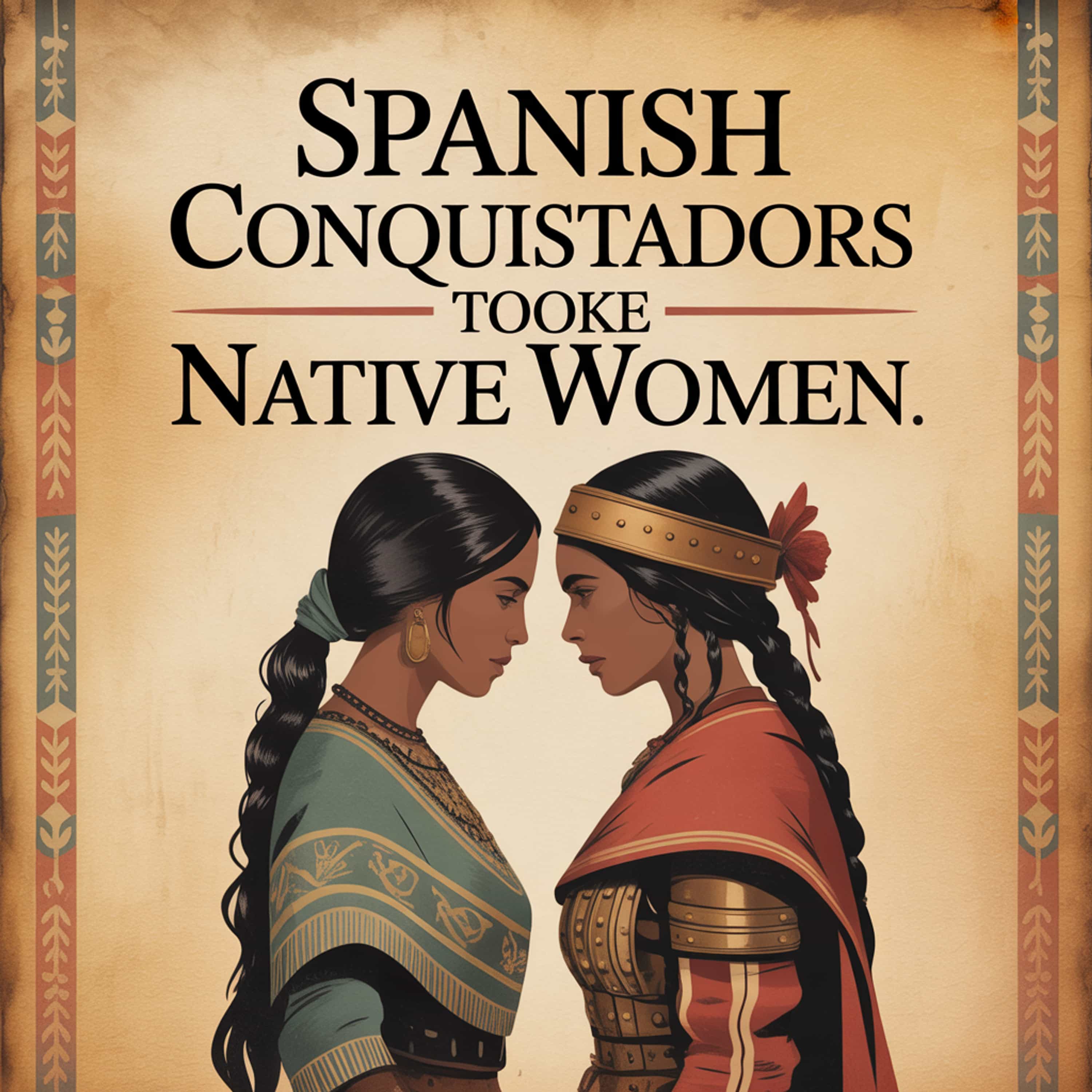 Spanish conquistadors took native women