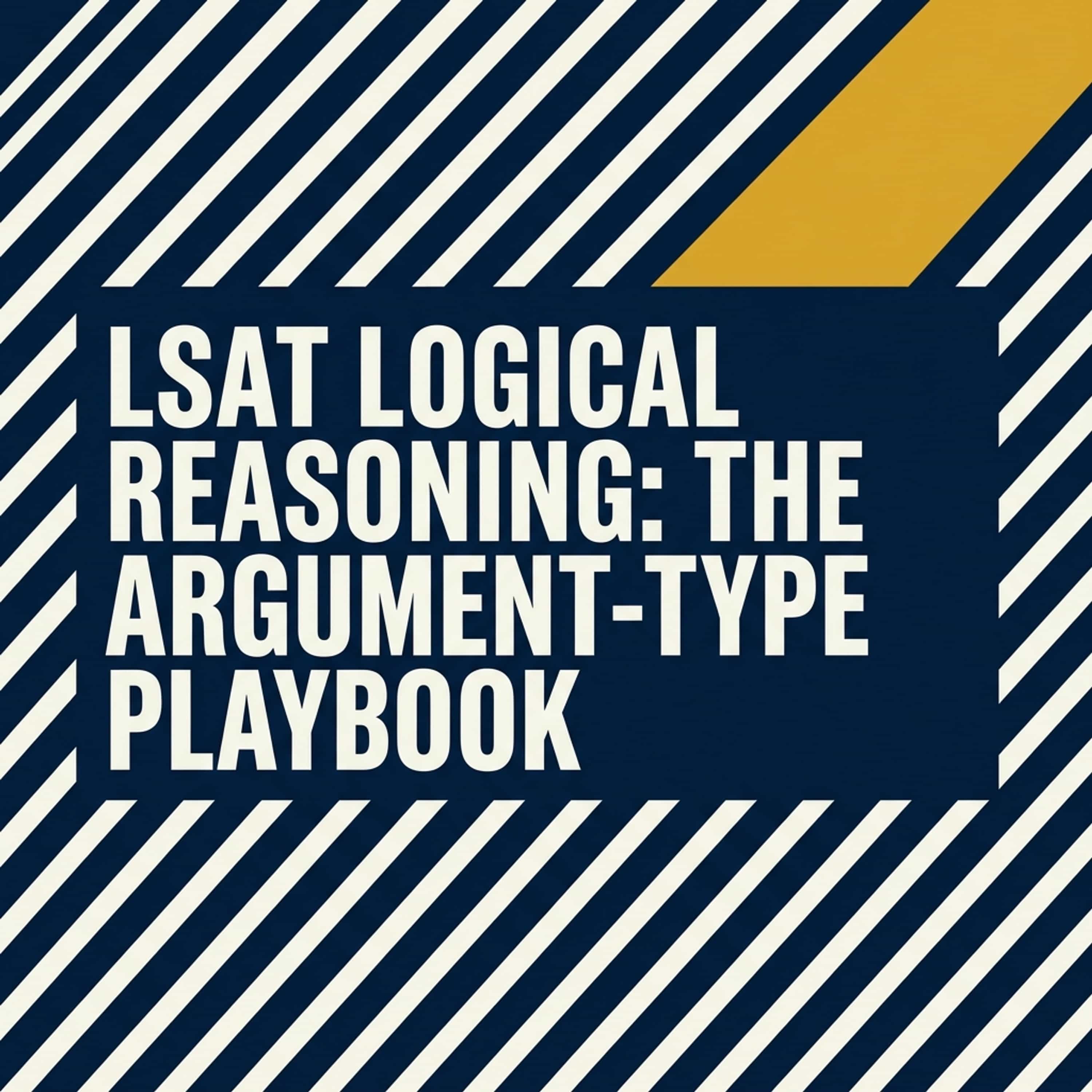 LSAT Logical Reasoning: The Argument-Type Playbook cover art